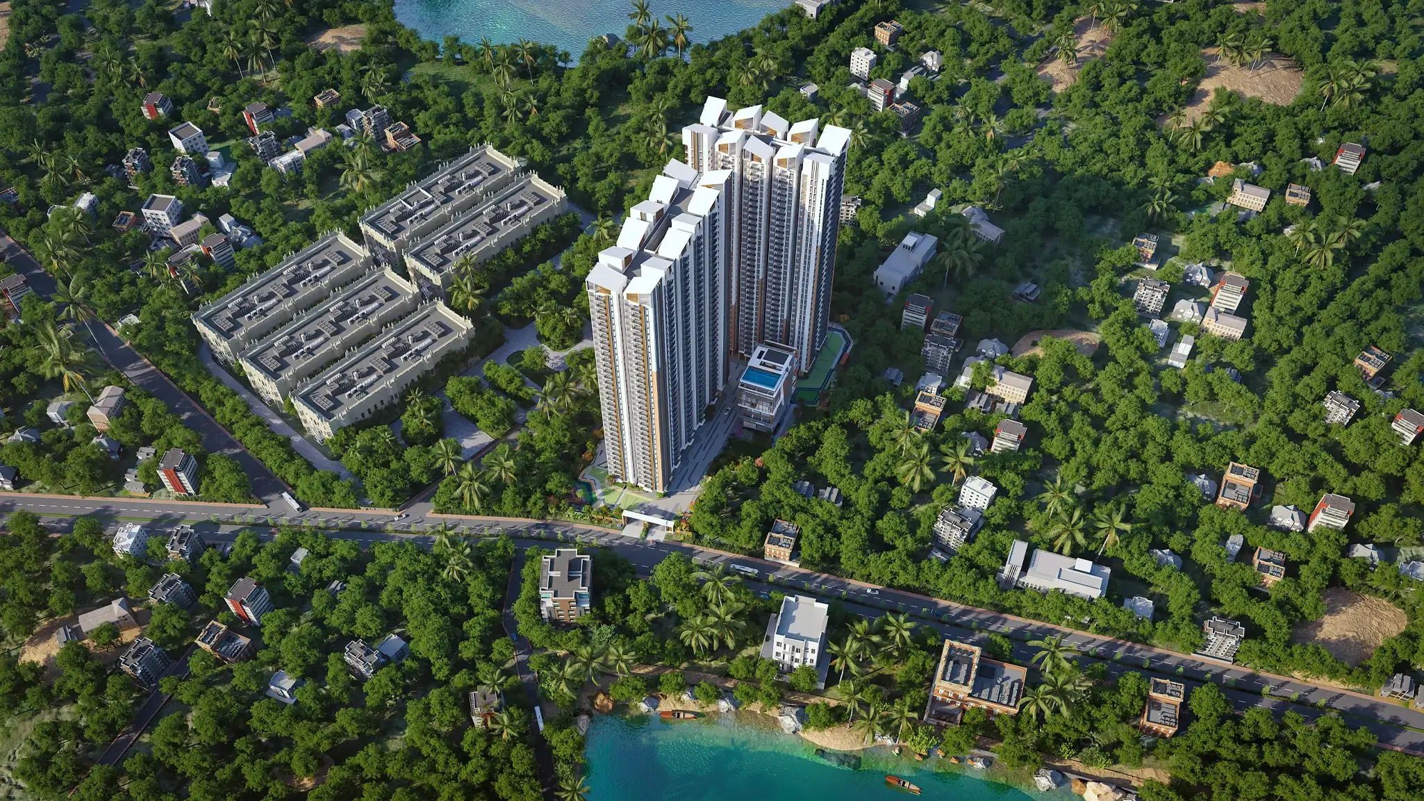 Aerial view of Aspire Aarna