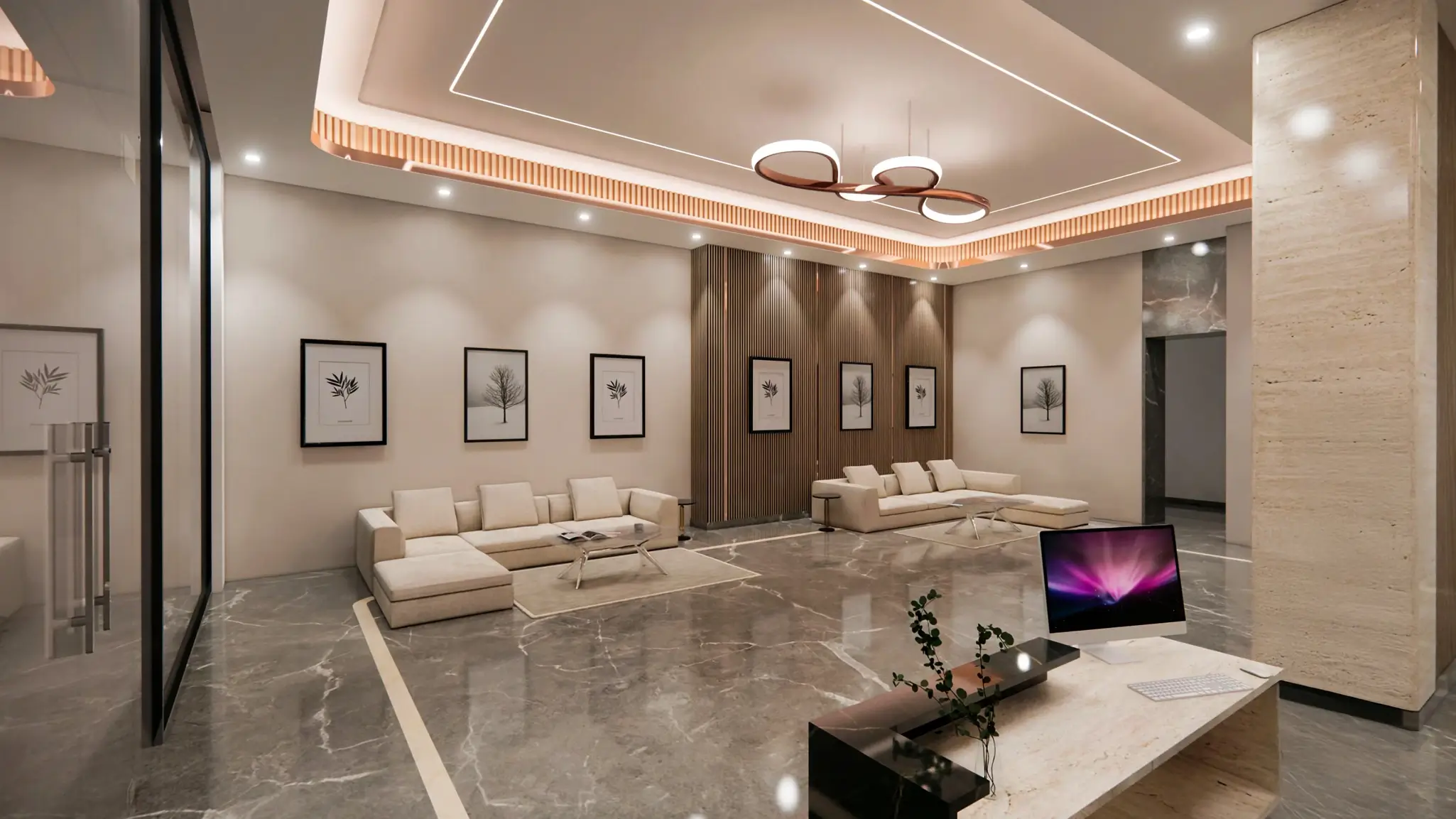 Apartment entrance lobby